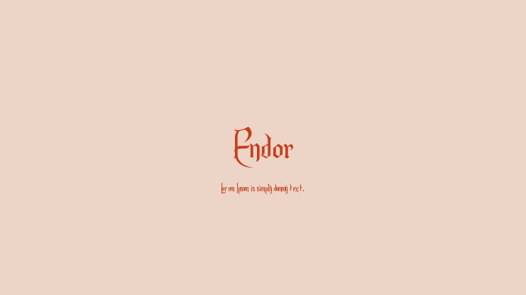 Endor Font Family