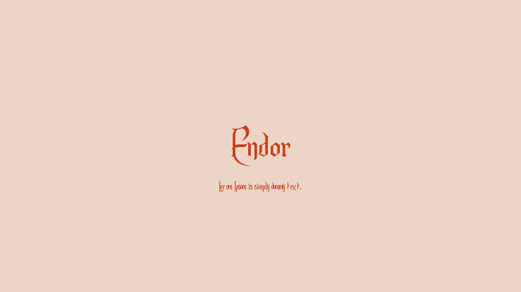 Endor Font Family