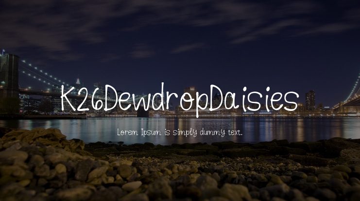 K26DewdropDaisies Font