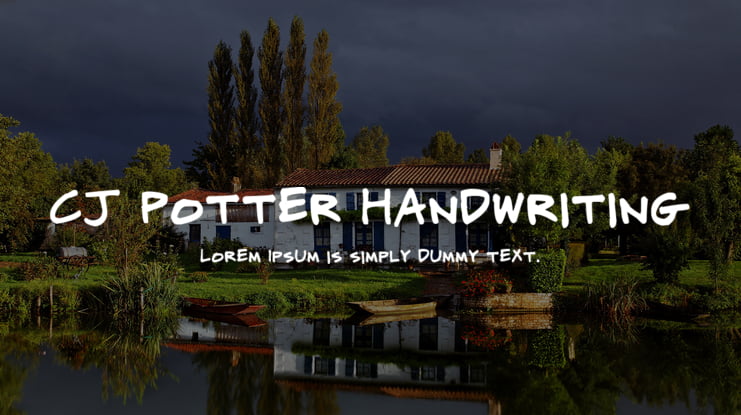 CJ Potter Handwriting Font