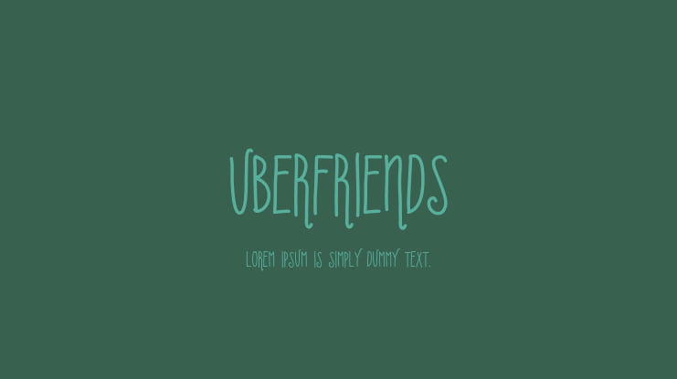 Uberfriends Font