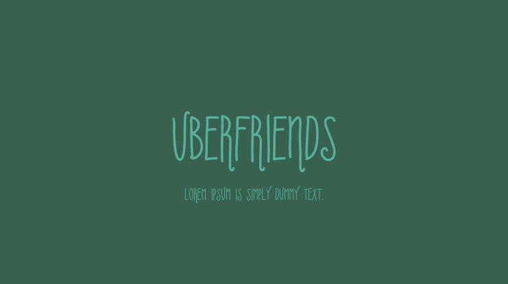 Uberfriends Font