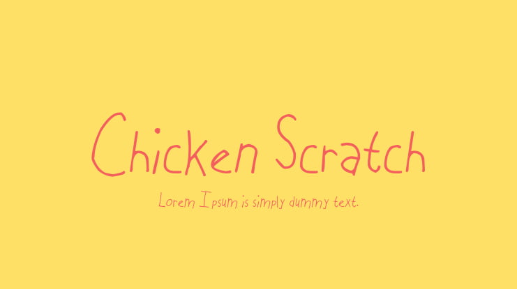 Chicken Scratch Font