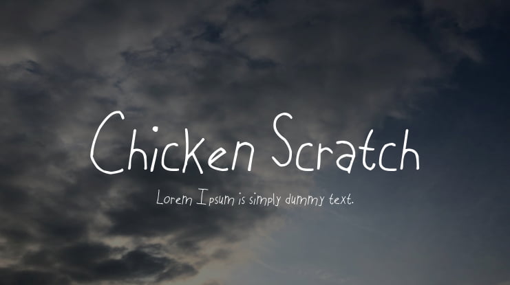 Chicken Scratch Font