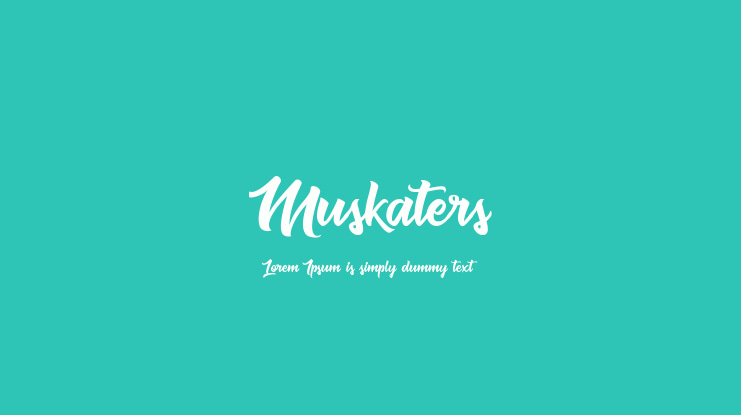 Muskaters Font