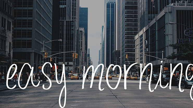 easy morning Font