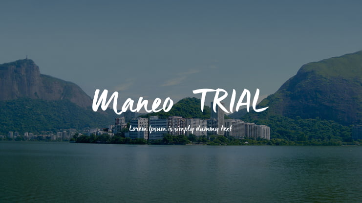 Maneo_TRIAL Font