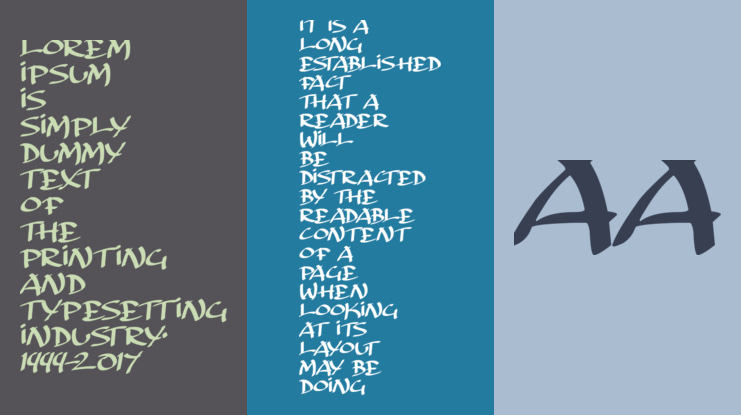 Archaic Asian Inks Font