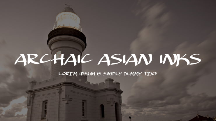 Archaic Asian Inks Font