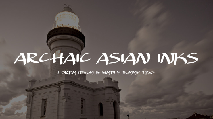Archaic Asian Inks Font