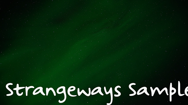 Strangeways Sample Font Family