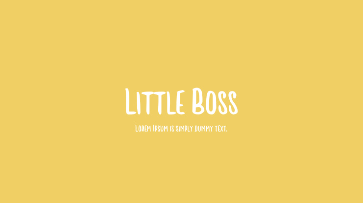 Little Boss Font