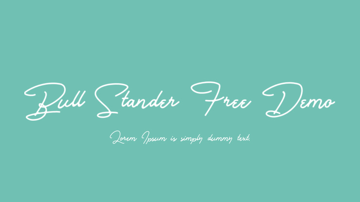 Bull Stander Free Demo Font