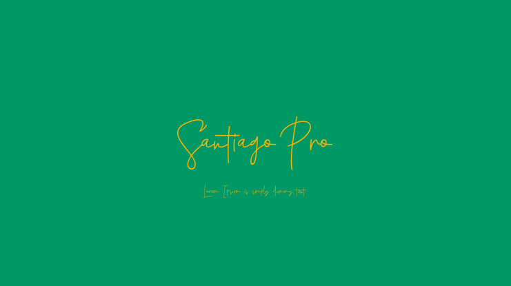 Santiago Pro Font