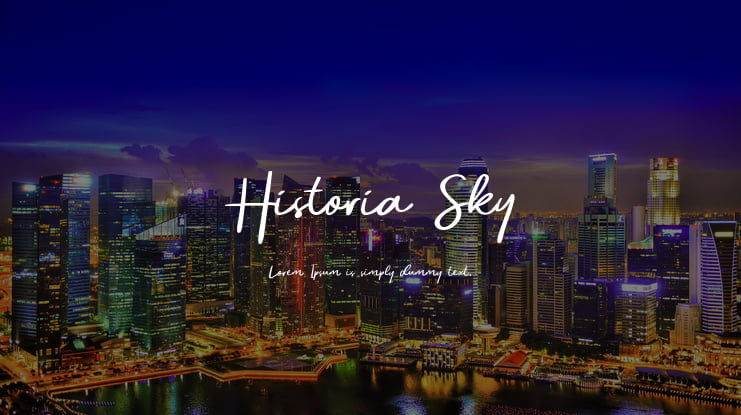 Historia Sky Font