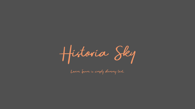 Historia Sky Font
