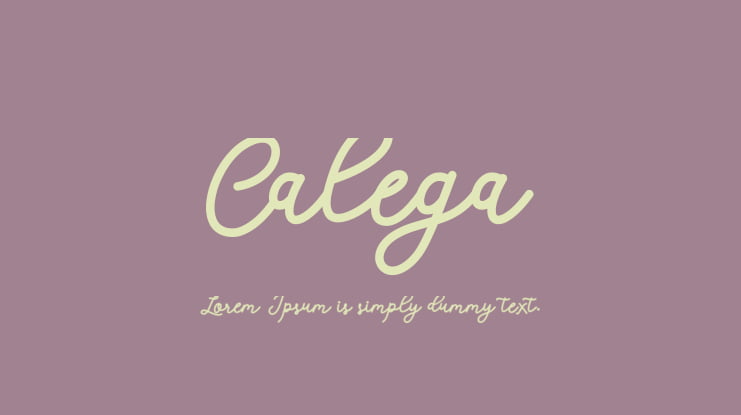 Calega Font