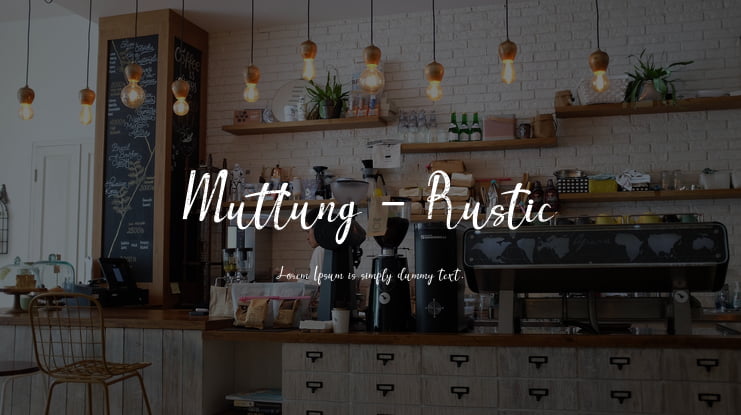 Muttung - Rustic Font Family