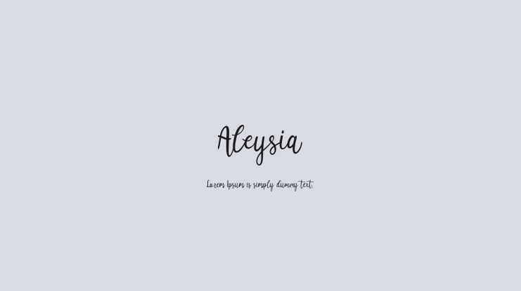 Aleysia Font