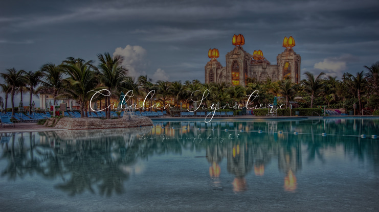 Catalan Signature Font