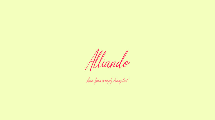 Alliando Font