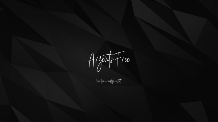 Argents Free Font