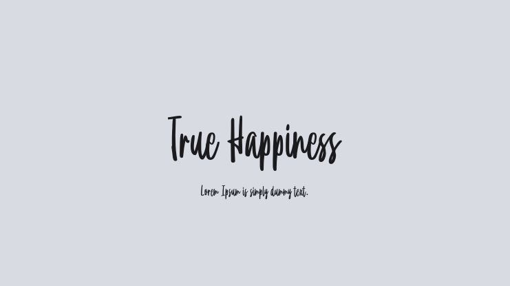 True Happiness Font