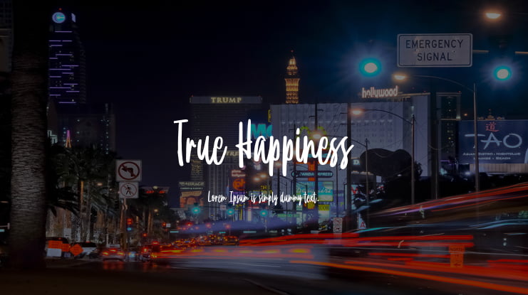 True Happiness Font