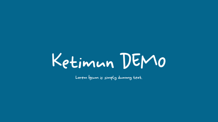 Ketimun DEMO Font