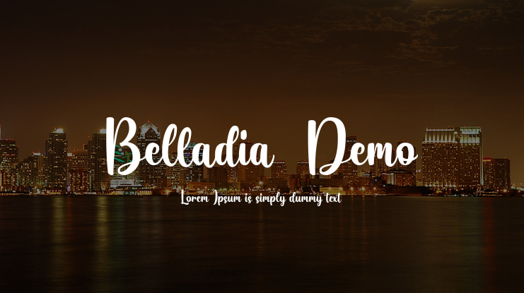 Belladia-Demo Font