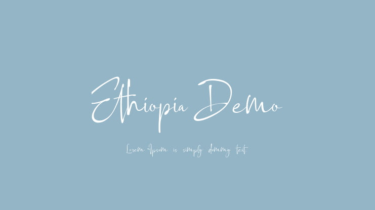 Ethiopia Demo Font