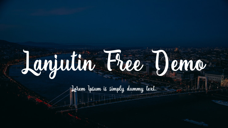 Lanjutin Free Demo Font