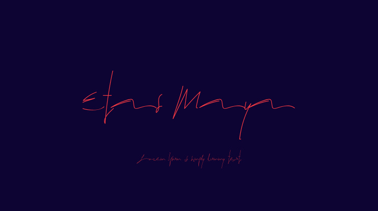 Etas Maya Font