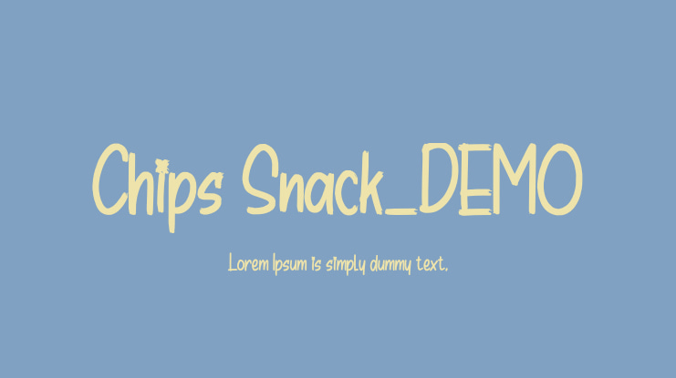 Chips Snack_DEMO Font