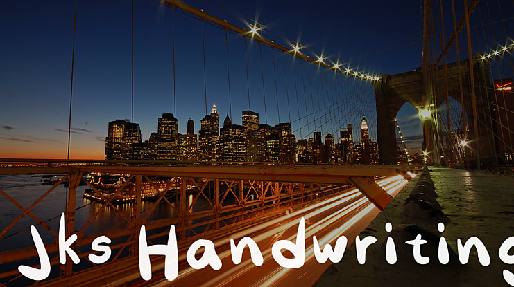 Jks Handwriting Font
