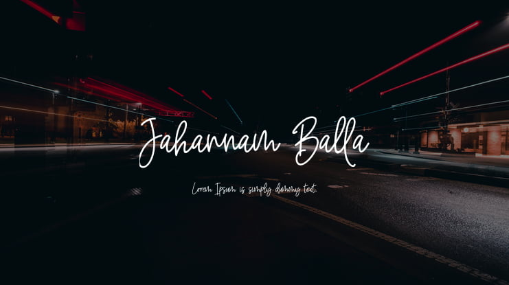 Jahannam Balla Font