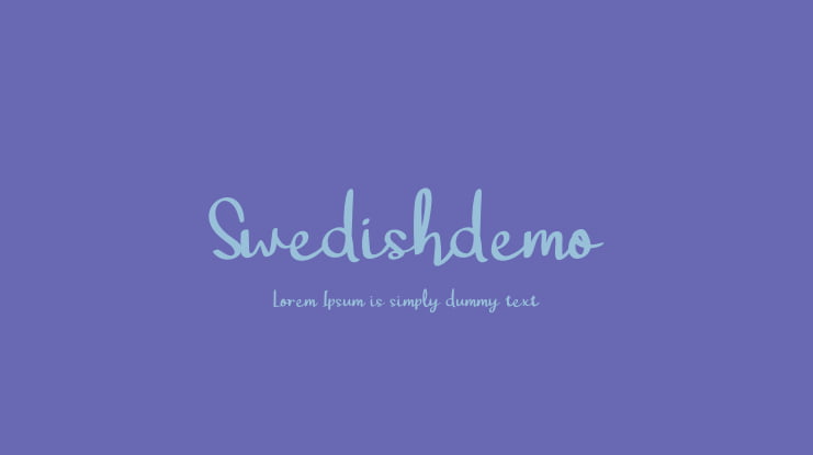 Swedishdemo Font
