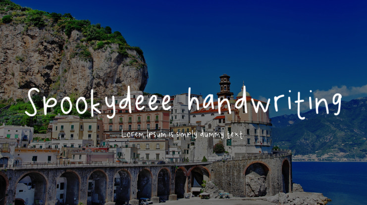 Spookydeee_handwriting Font