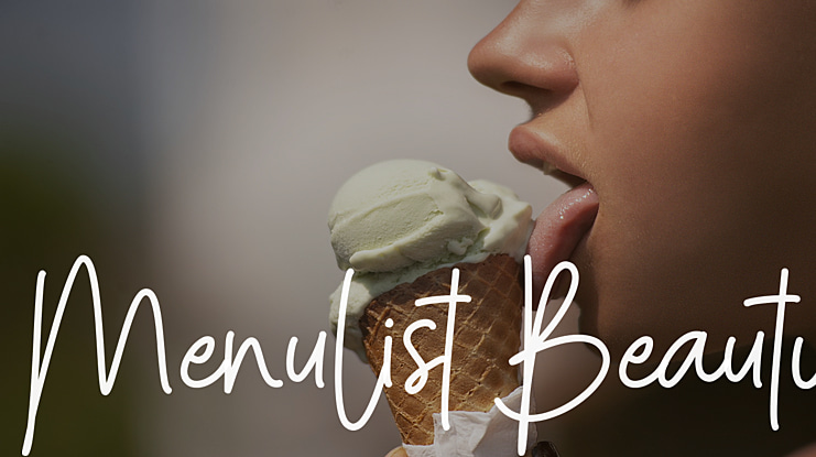 Menulist Beauty Font