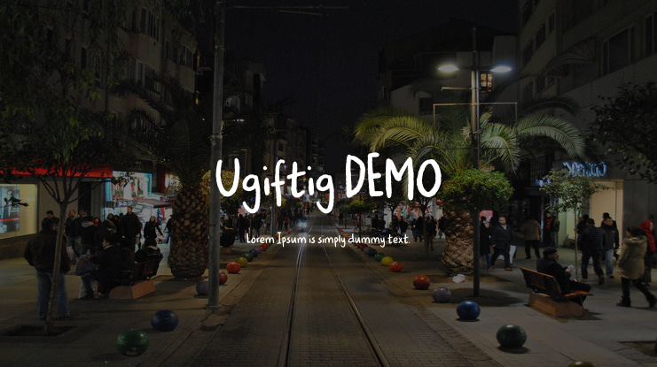 Ugiftig DEMO Font