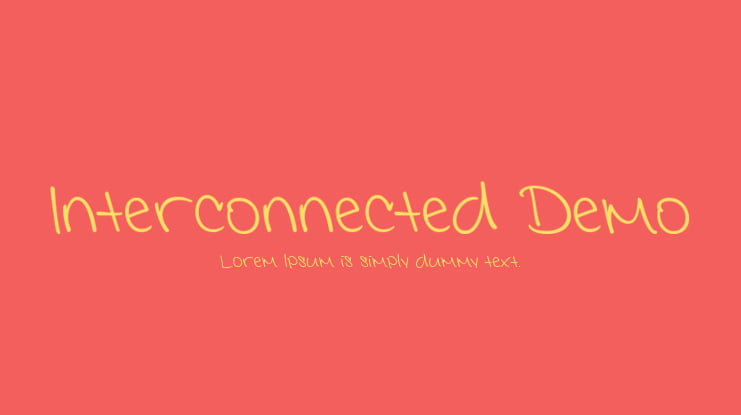 Interconnected Demo Font Family
