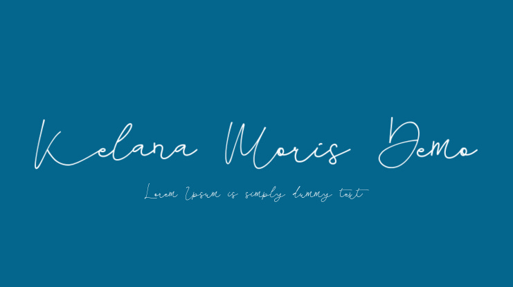 Kelana Moris Demo Font