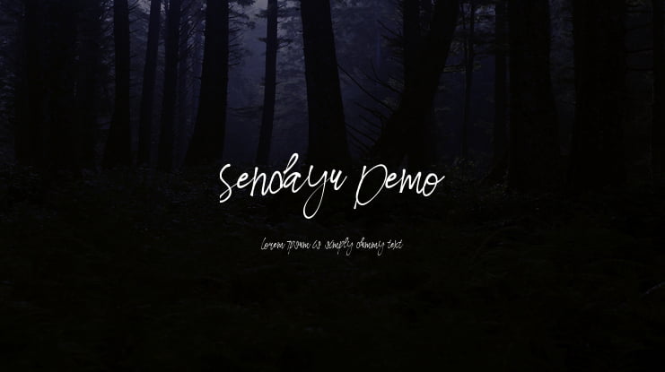 Sendayu Demo Font