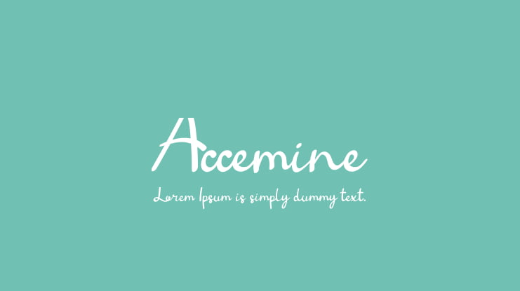 Accemine Font