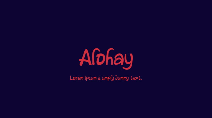 Alohay Font