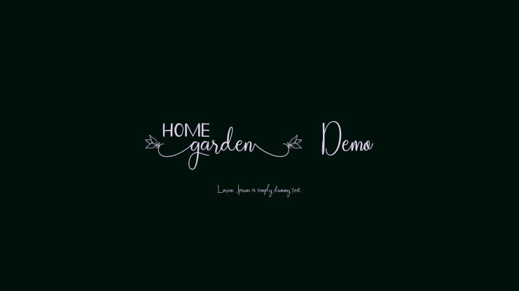 Homegarden_Demo Font Family