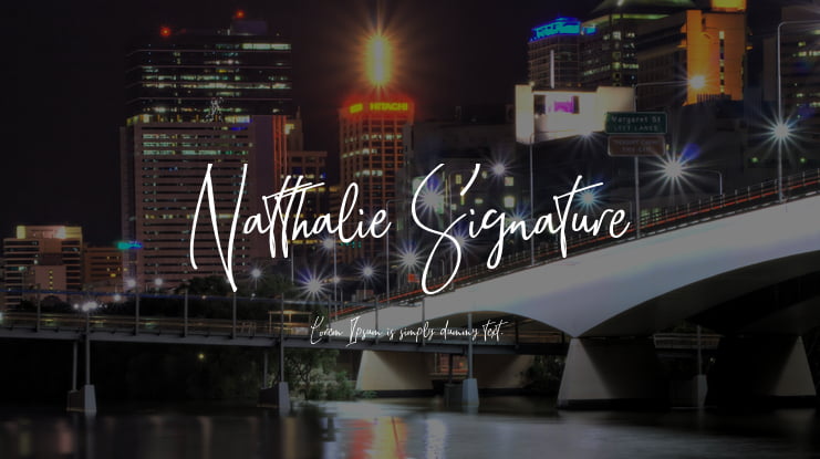 Natthalie Signature Font