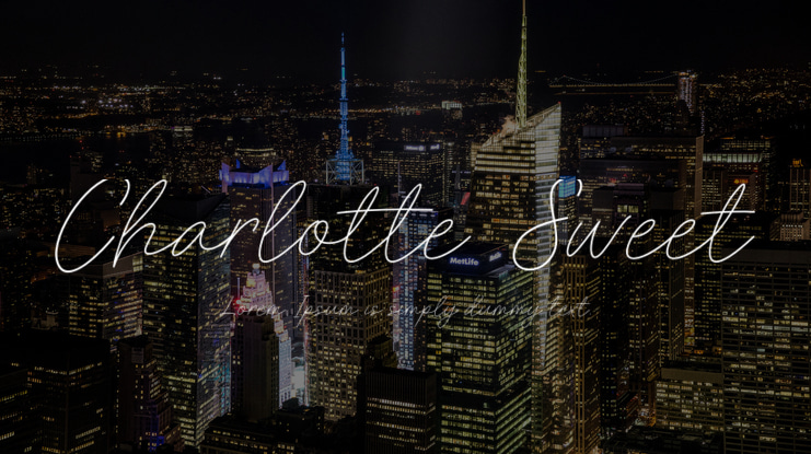 Charlotte Sweet Font