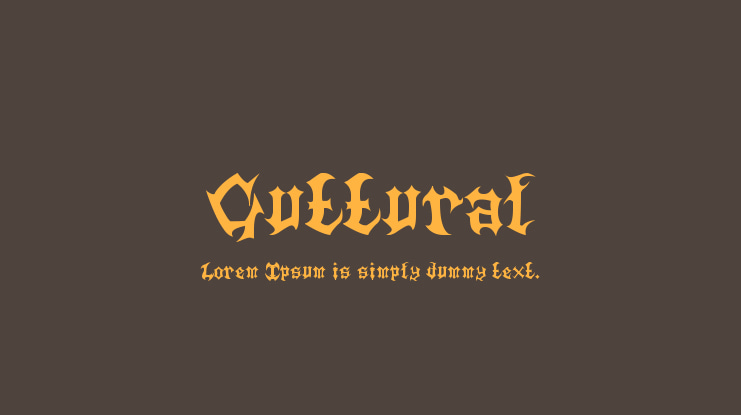 Guttural Font