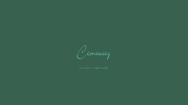 Cemaniey Font